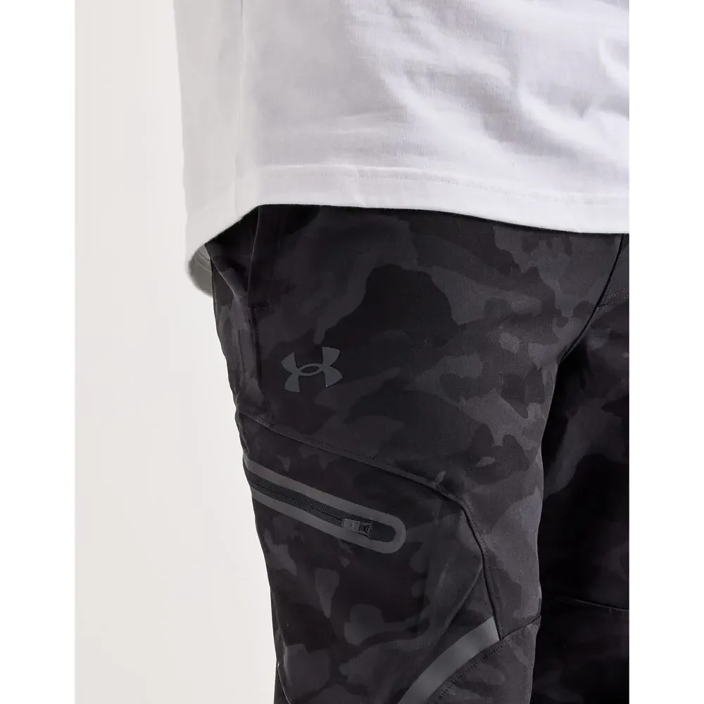 NWT Under Armour UA Unstoppable Men's Cargo Pants in Black Camo size XL